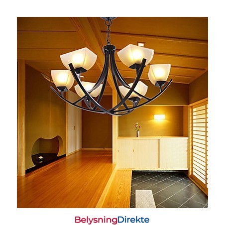 Antikkinspirert Pendellampe Med 6 Lys