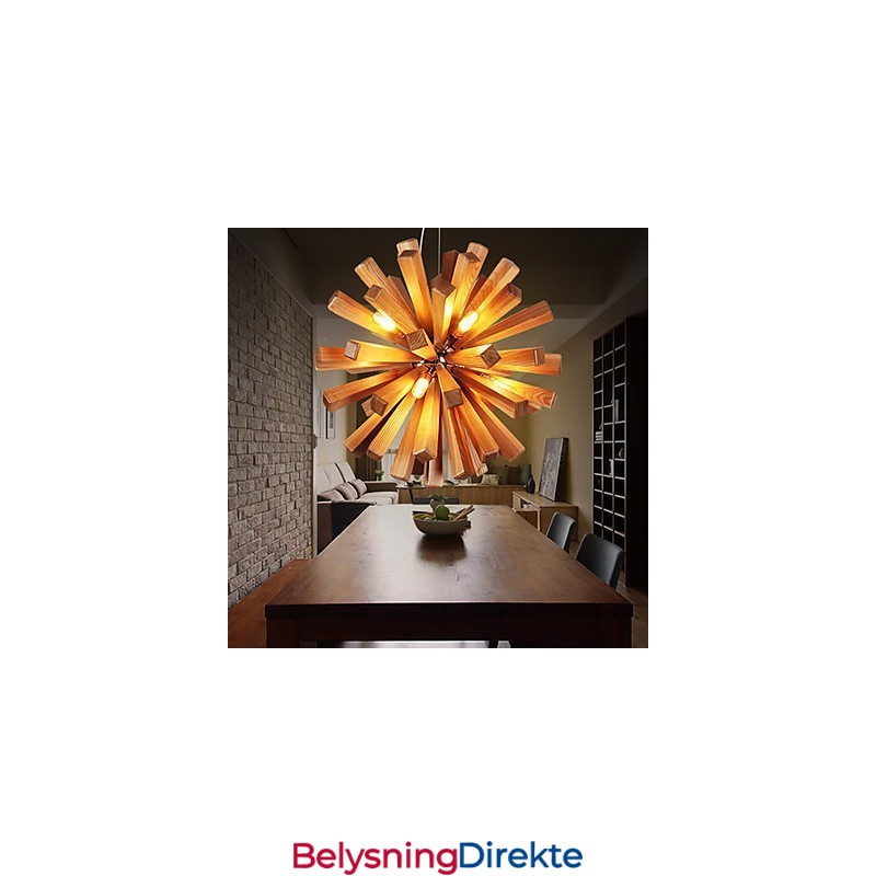 Pendellamper Landlig Tre Bambus