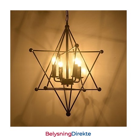 Retro Klassiske Metalltaklamper Enkle Pendellamper Kafependellampe