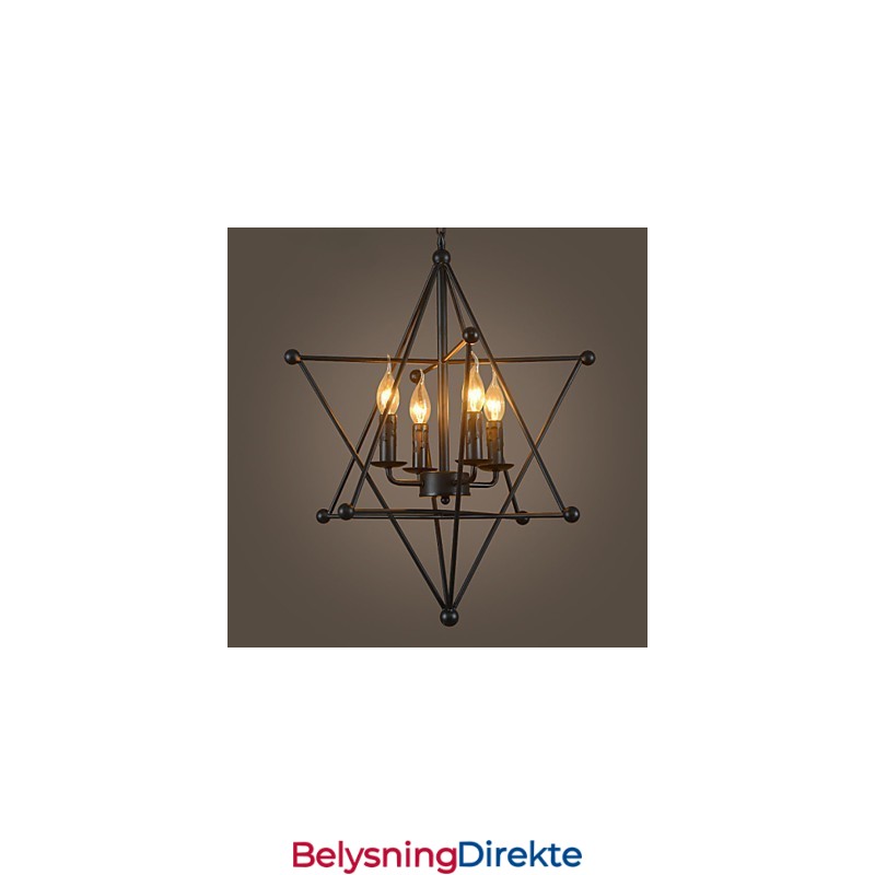 Retro Klassiske Metalltaklamper Enkle Pendellamper Kafependellampe