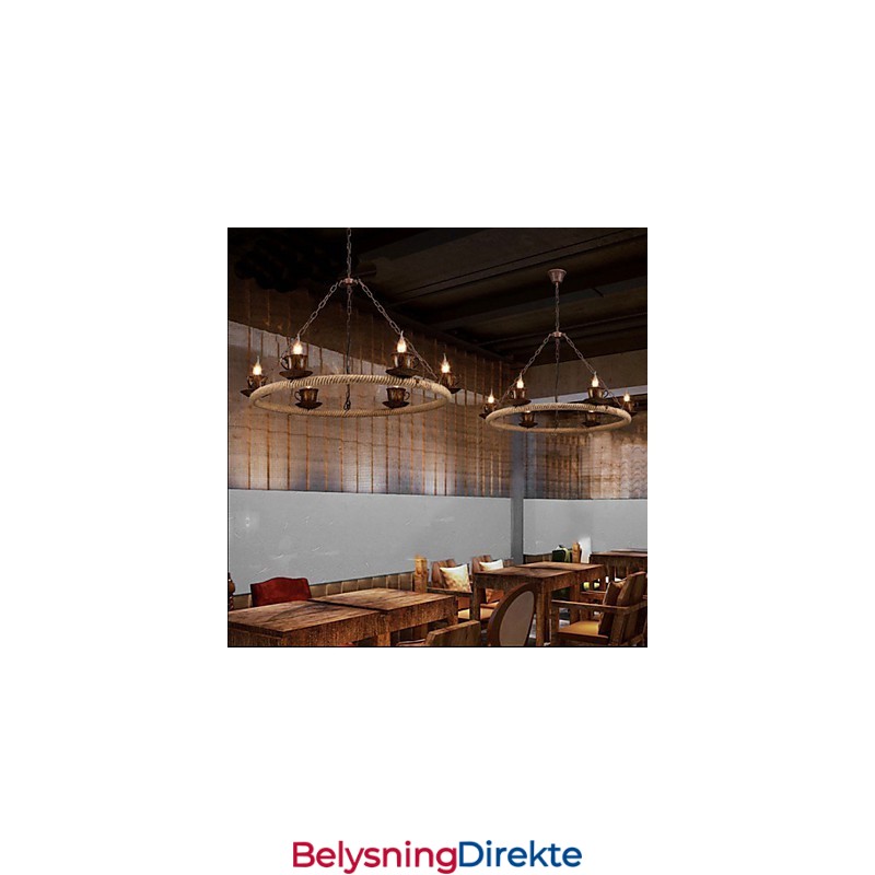 Keramisk Industrivindslørlysekrone Retrolron-Lysekrone Enkel