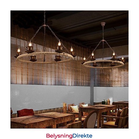 Keramisk Industrivindslørlysekrone Retrolron-Lysekrone Enkel