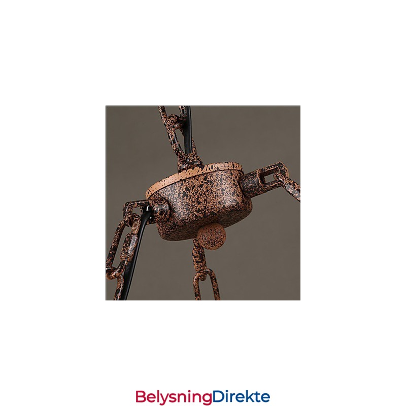 Keramisk Industrivindslørlysekrone Retrolron-Lysekrone Enkel