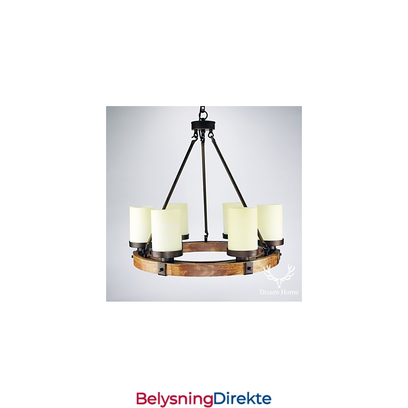 Vintage Gammel Tre Lysekrone