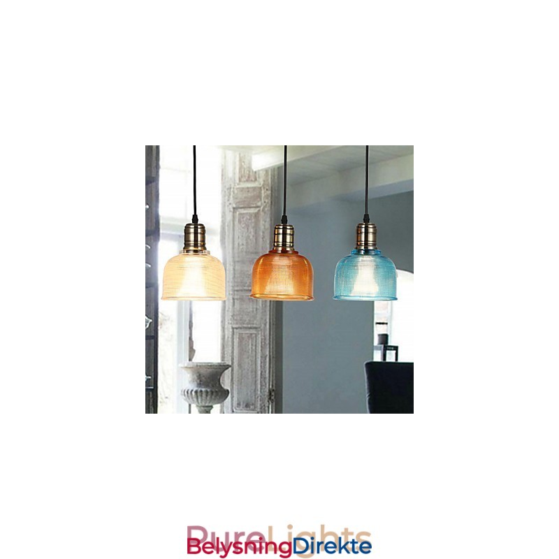 Nordisk Liten Dråpeformet Lysekrone I Farget Glass Som Gjenoppretter Gamle Skikker