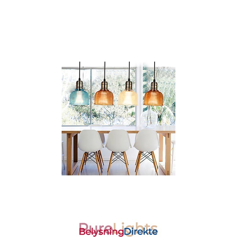 Nordisk Liten Dråpeformet Lysekrone I Farget Glass Som Gjenoppretter Gamle Skikker