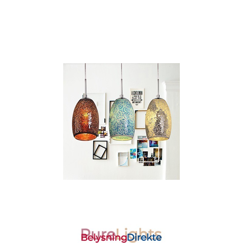 Tradisjonell Klassisk Vintage Maleri Metall Pendellampe