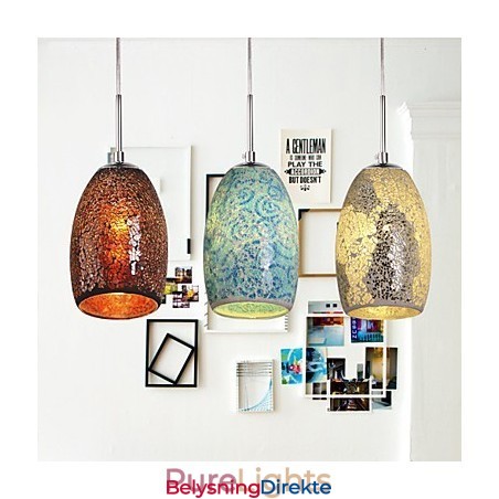 Tradisjonell Klassisk Vintage Maleri Metall Pendellampe