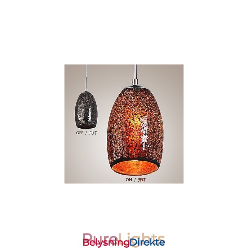 Tradisjonell Klassisk Vintage Maleri Metall Pendellampe