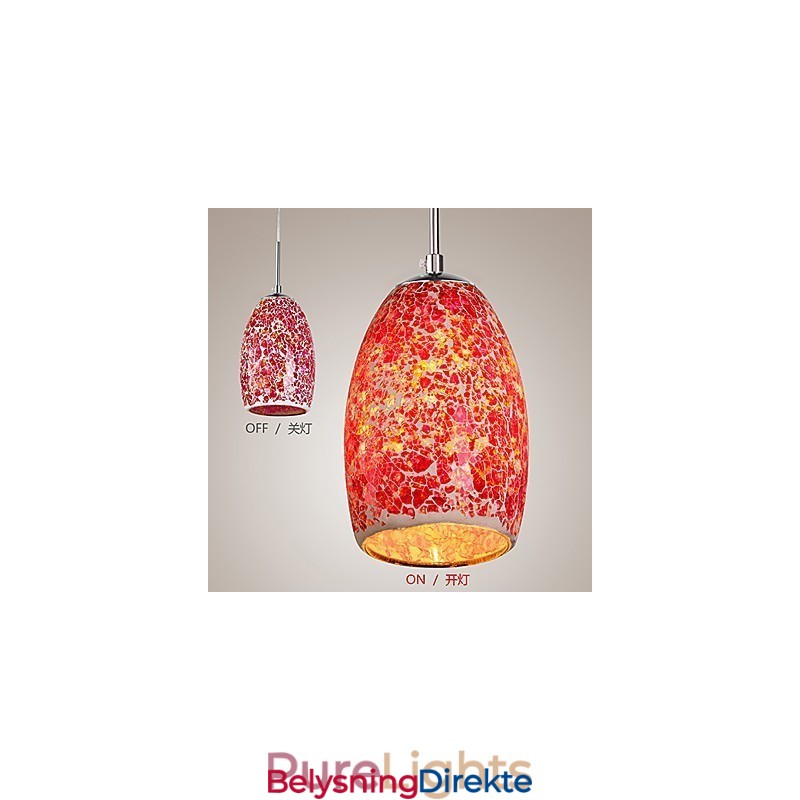 Tradisjonell Klassisk Vintage Maleri Metall Pendellampe