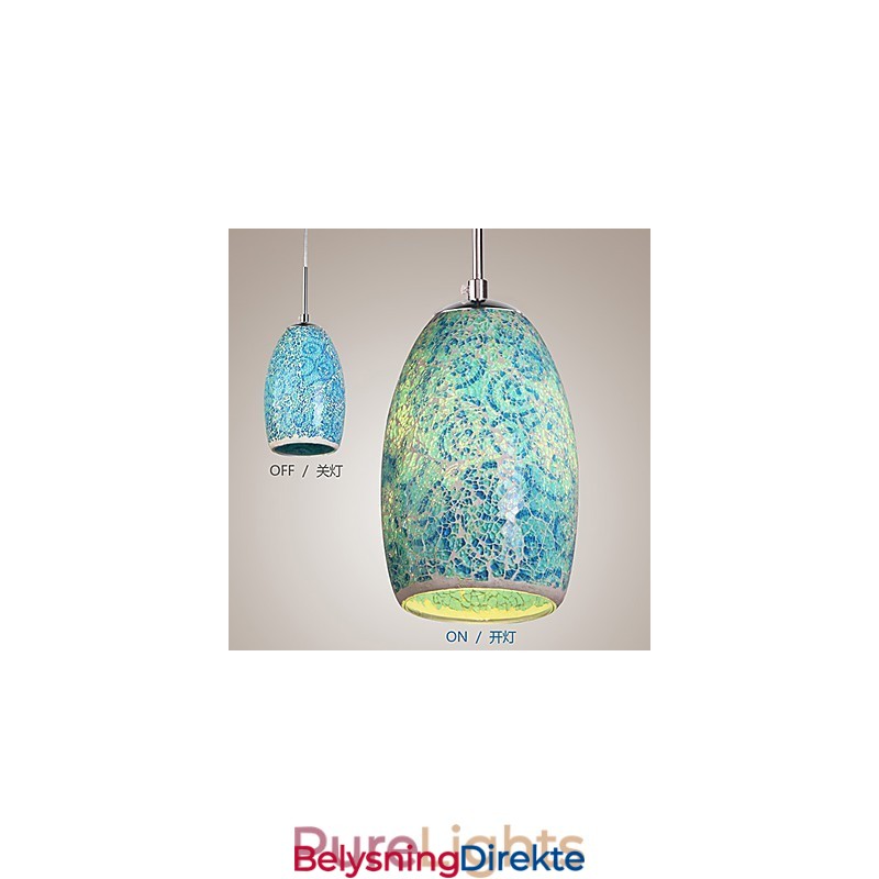 Tradisjonell Klassisk Vintage Maleri Metall Pendellampe