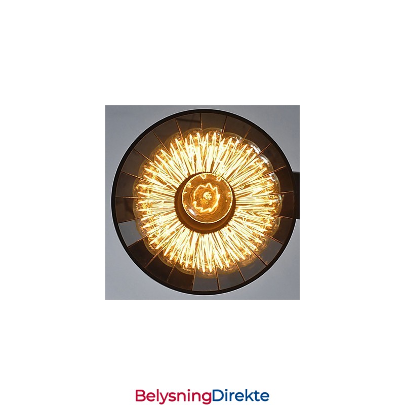 Vintage Pendellamper Med 3 Lys St64-Pærer Inkludert, Opp- Og Nedsystem