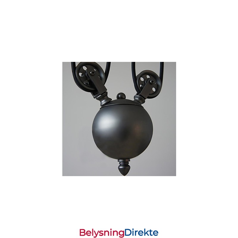 Vintage Pendellamper Med 3 Lys St64-Pærer Inkludert, Opp- Og Nedsystem