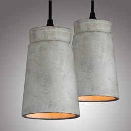Den Nordiske Minimalistiske Retro Pendellampen I Sement, Vintage-Lampe