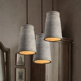 Den Nordiske Minimalistiske Retro Pendellampen I Sement, Vintage-Lampe