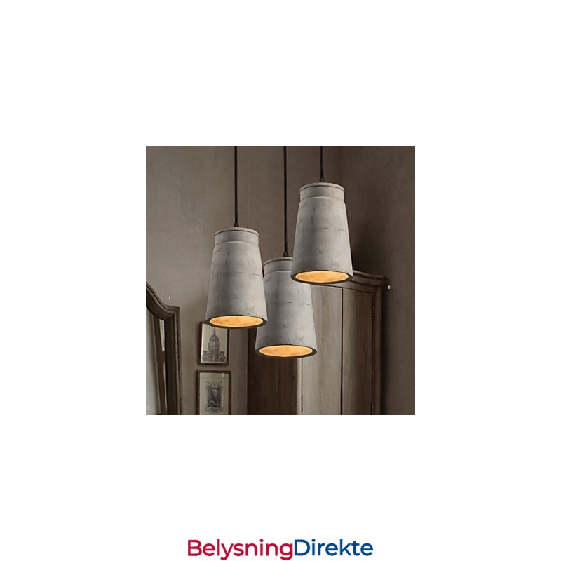 Den Nordiske Minimalistiske Retro Pendellampen I Sement, Vintage-Lampe