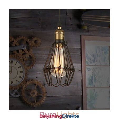 Pendellamper Vintage Amerikansk Landlig Stil Som Restaurerer Gamle Skikker Smijerns Liten Burlampe