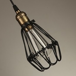 Pendellamper Vintage Amerikansk Landlig Stil Som Restaurerer Gamle Skikker Smijerns Liten Burlampe