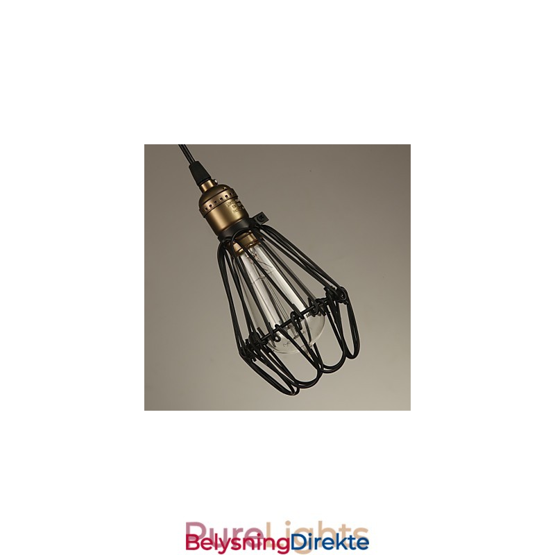 Pendellamper Vintage Amerikansk Landlig Stil Som Restaurerer Gamle Skikker Smijerns Liten Burlampe