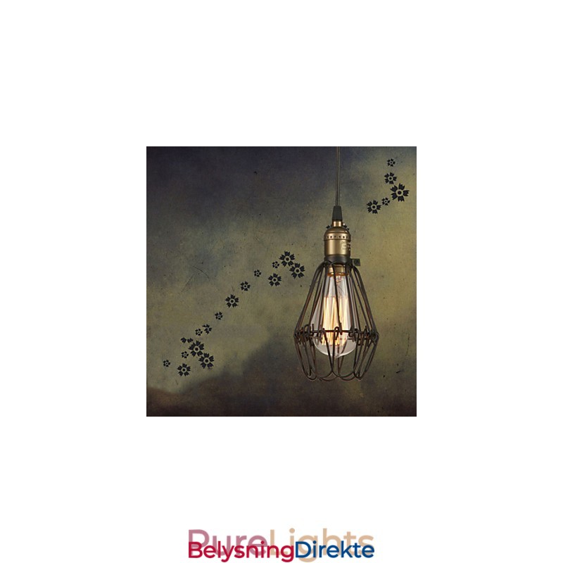 Pendellamper Vintage Amerikansk Landlig Stil Som Restaurerer Gamle Skikker Smijerns Liten Burlampe