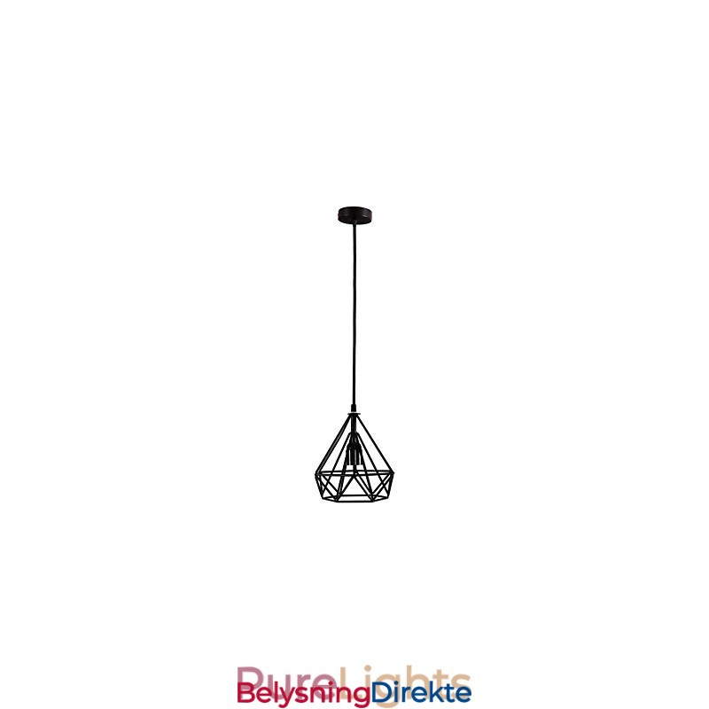 Retro Mini-Stil Maleri Metall Pendellampe Garasje