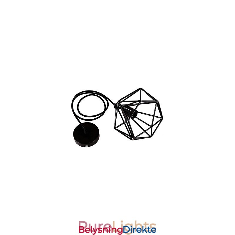 Retro Mini-Stil Maleri Metall Pendellampe Garasje