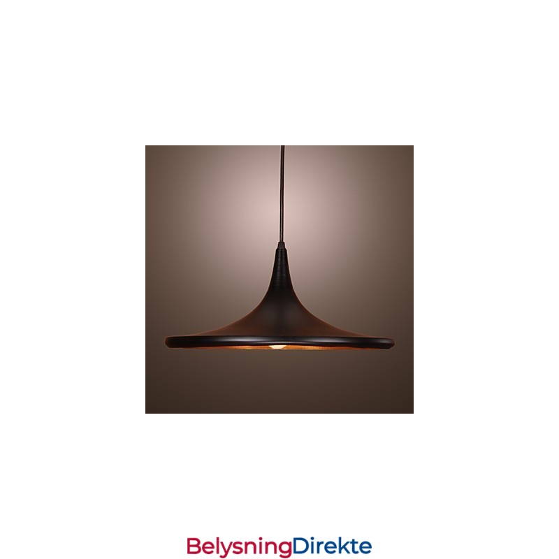 Moderne Pendellampe I Aluminium Med Svart Skjerm