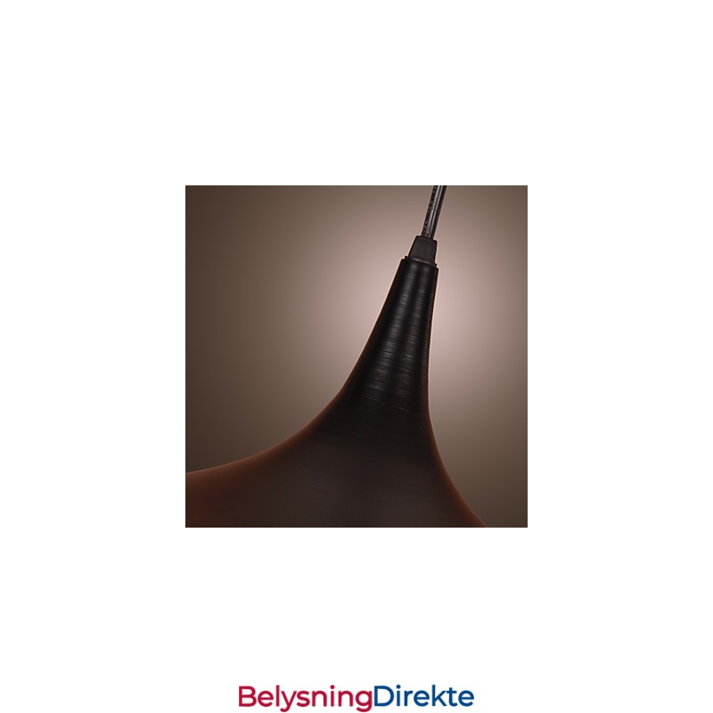 Moderne Pendellampe I Aluminium Med Svart Skjerm