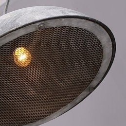 Lampeskjerm Svart Smijernslysekrone Industriell Lager Kafé Lokkskjermlysekrone