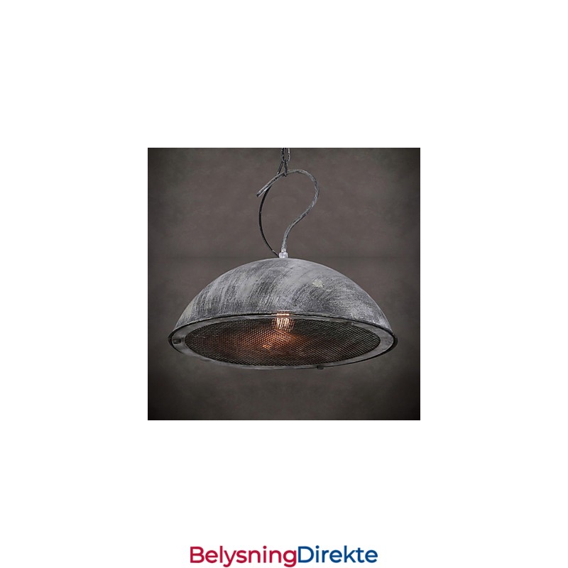 Lampeskjerm Svart Smijernslysekrone Industriell Lager Kafé Lokkskjermlysekrone