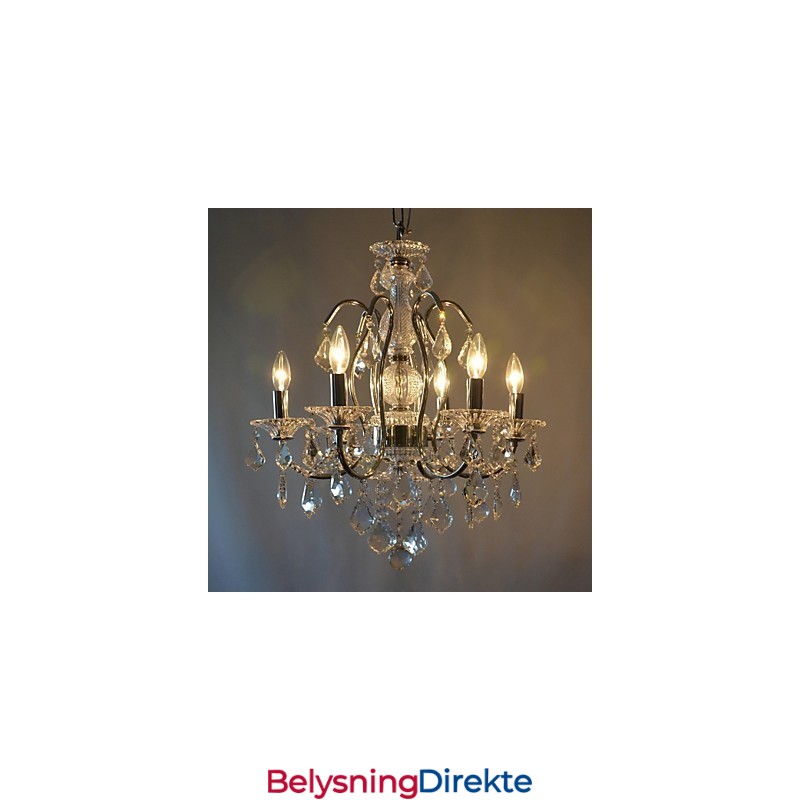 Tradisjonell Klassisk Krystallkrone I Metall