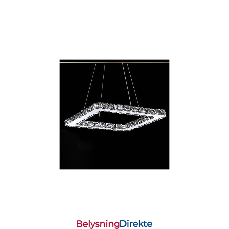 Moderne Samtidskrystall Galvanisert Metalllysekrone