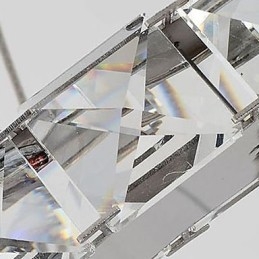 Moderne Samtidskrystall Galvanisert Metalllysekrone