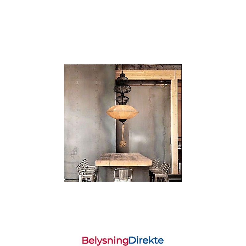 Nordisk Retro Industriell Hamp Kreative Fugleburlamper