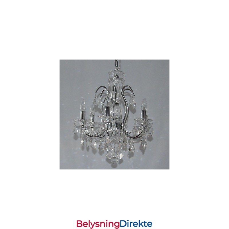 Tradisjonell Klassisk Krystallkrone I Metall