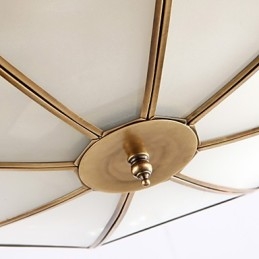 Tradisjonell Klassisk Rustikk Lodge Messing Metall Pendellampe