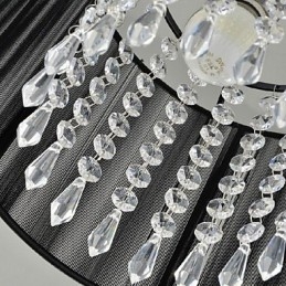 Moderne Og Moderne Krystallkrommetallpendellampe