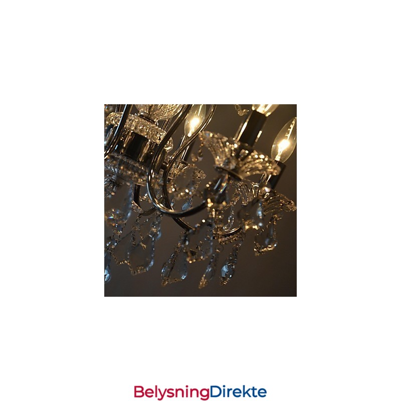 Tradisjonell Klassisk Krystallkrone I Metall