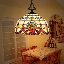 1 Meter Europeisk Pastoral Lampe Kreativ Kunst Glass Liten Dråpelampe