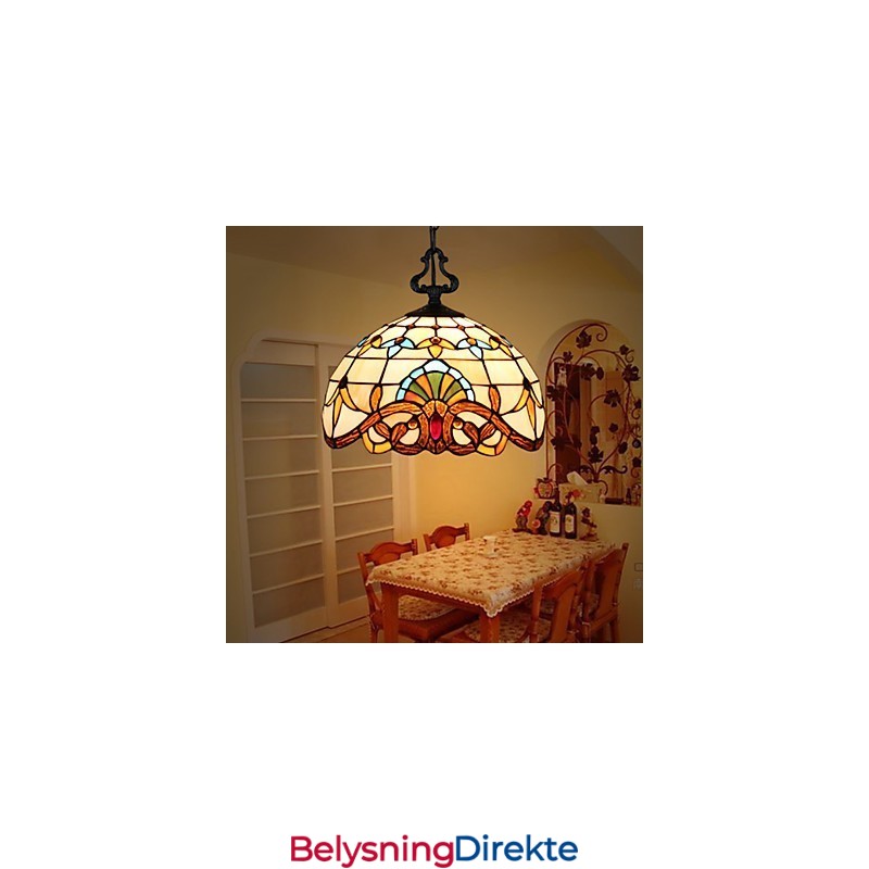 1 Meter Europeisk Pastoral Lampe Kreativ Kunst Glass Liten Dråpelampe