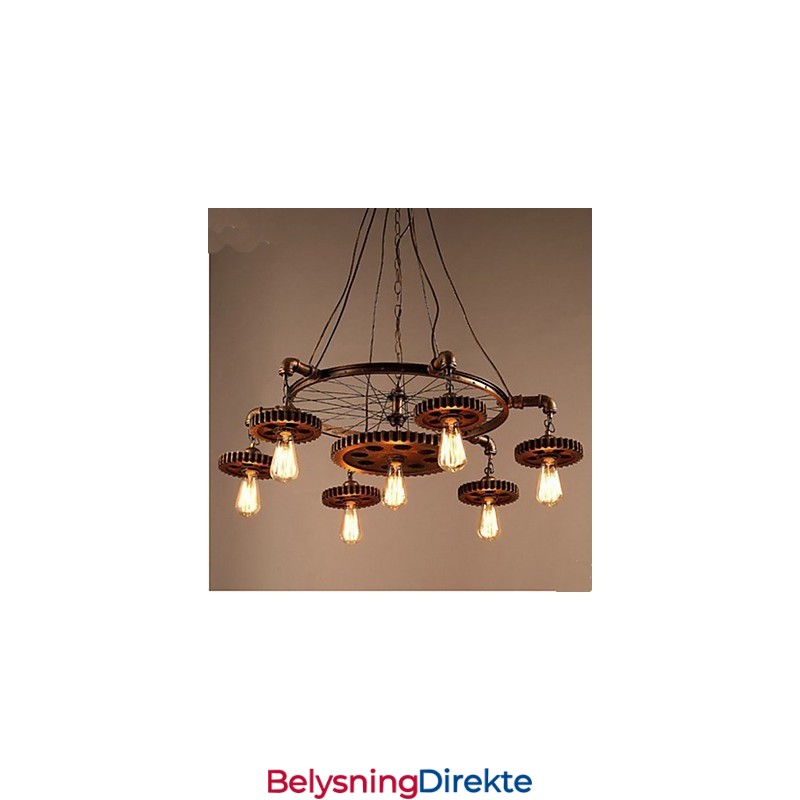 Kreativt Utstyr Av Retro Hjeminnredning Jernlysekrone