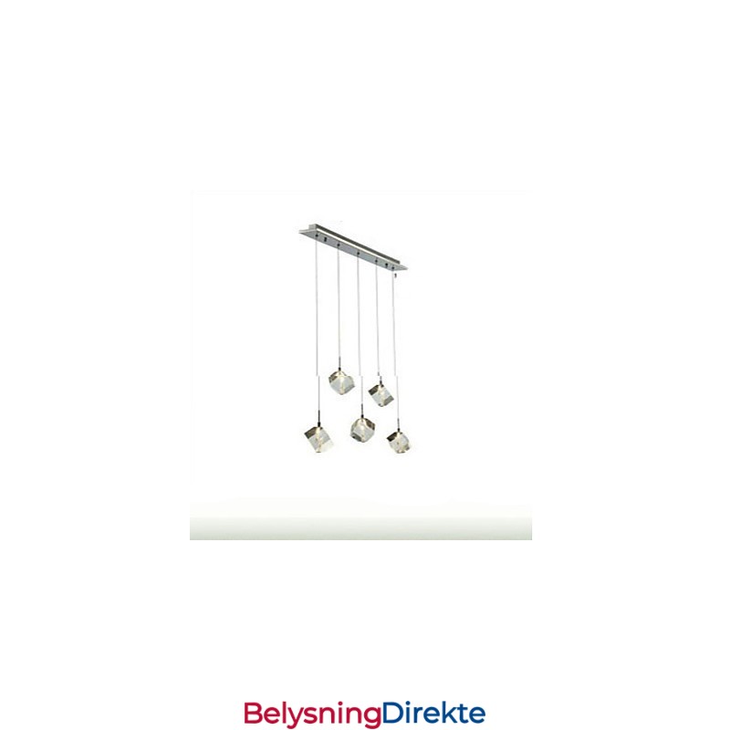 Mote Krystalllampe Med Fem Hoder Krystallanheng