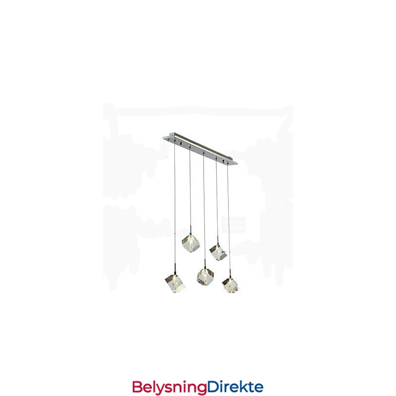 Mote Krystalllampe Med Fem Hoder Krystallanheng