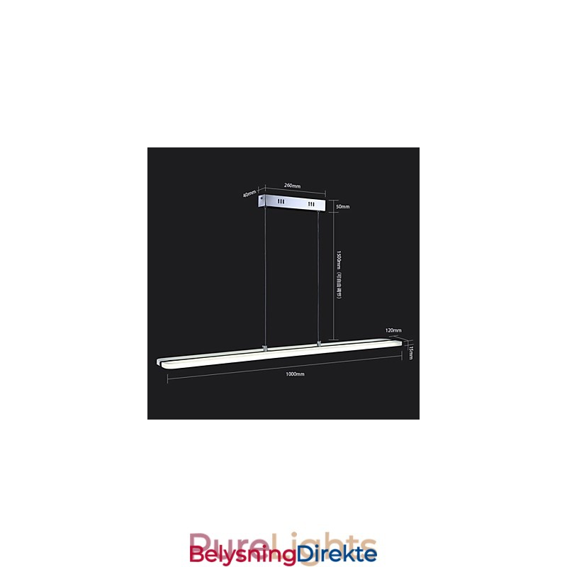 Akryl Anhengslampe Lysekrone Lysarmaturer Med