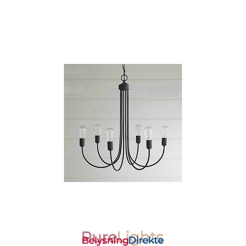 Landlig Maling Metalllysekrone