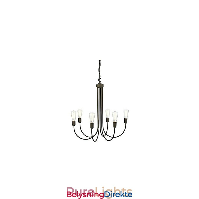 Landlig Maling Metalllysekrone