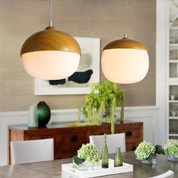 Nordisk Kontraktert Sopp Kreative Nøtter Enkelthodet Glass Lysekronelampe Lys