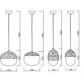 Nordisk Kontraktert Sopp Kreative Nøtter Enkelthodet Glass Lysekronelampe Lys