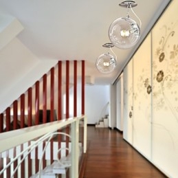 Moderne, Samtidskunstnerisk Globeformet Anodisert Pendellampe I Ministil