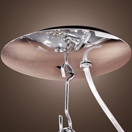 Moderne, Samtidskunstnerisk Globeformet Anodisert Pendellampe I Ministil